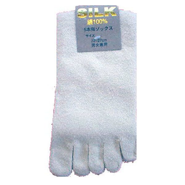 絹５本指靴下
